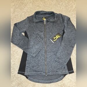 Browning Charcoal Zip-Up Jacket New With Tags